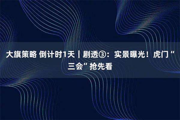 大旗策略 倒计时1天｜剧透③：实景曝光！虎门“三会”抢先看