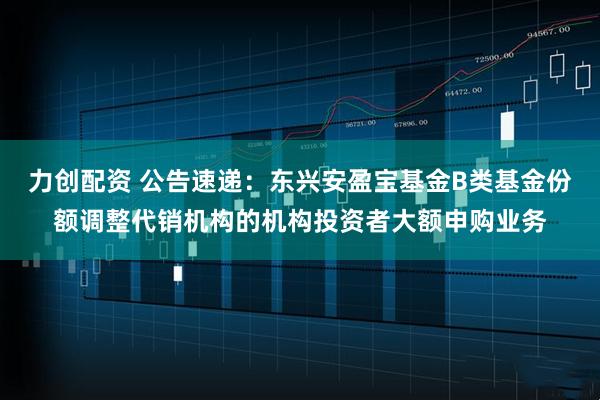 力创配资 公告速递：东兴安盈宝基金B类基金份额调整代销机构的机构投资者大额申购业务