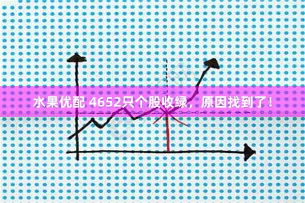 水果优配 4652只个股收绿，原因找到了！