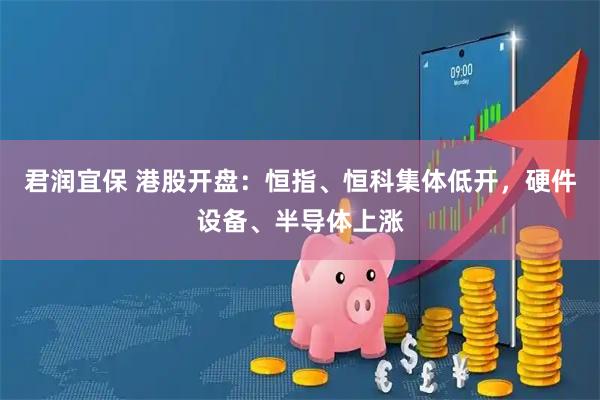 君润宜保 港股开盘：恒指、恒科集体低开，硬件设备、半导体上涨